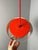 Metal Juno Red Slatted Lamp by Jo Hammerborg for Fog & Mørup For Sale - Image 7 of 11