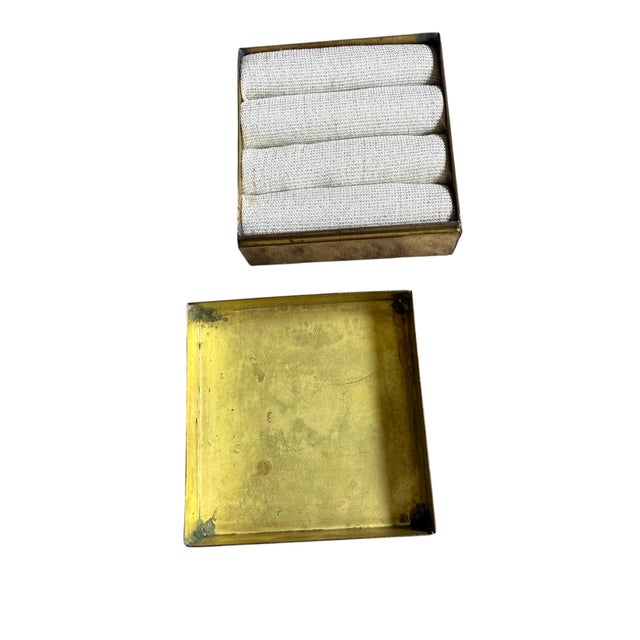 Vintage Brass Owl Matchbox Holder / Trinket Jewelry Box – Mid-Century Modern Desk Accessory For Sale In New York - Image 6 of 7