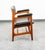 1960s Mid Century Modern Lounge Chair Walnut Arms Black Office Armchair Gunlocke Attributed MCM For Sale - Image 5 of 11