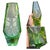 Murano Green Triangular Faceted Art Glass Vase by Bucella Cristalli, 1960s For Sale - Image 14 of 14