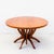 Brown Saltman Monumental Mid Century Modern Expandable Pedestal Base Dining Table in Walnut For Sale - Image 4 of 15