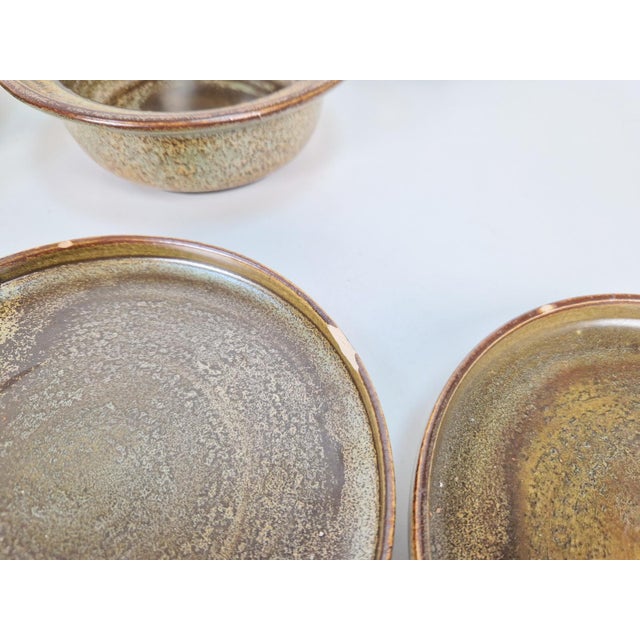 Vintage Arts and Craft Pottery Tableware Set by Gert De Rijk, 1976, Set of 22 For Sale - Image 12 of 17