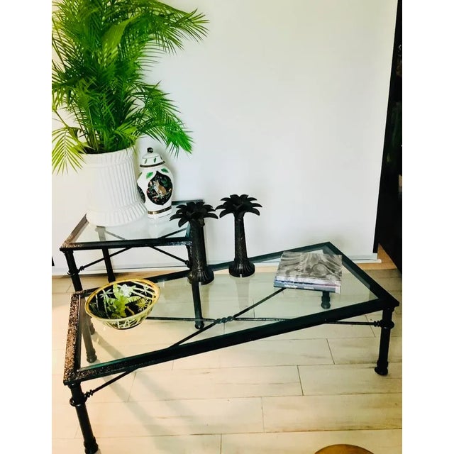 1980s 1980s Giacometti Style Black Brutalist Coffee Table For Sale - Image 5 of 10
