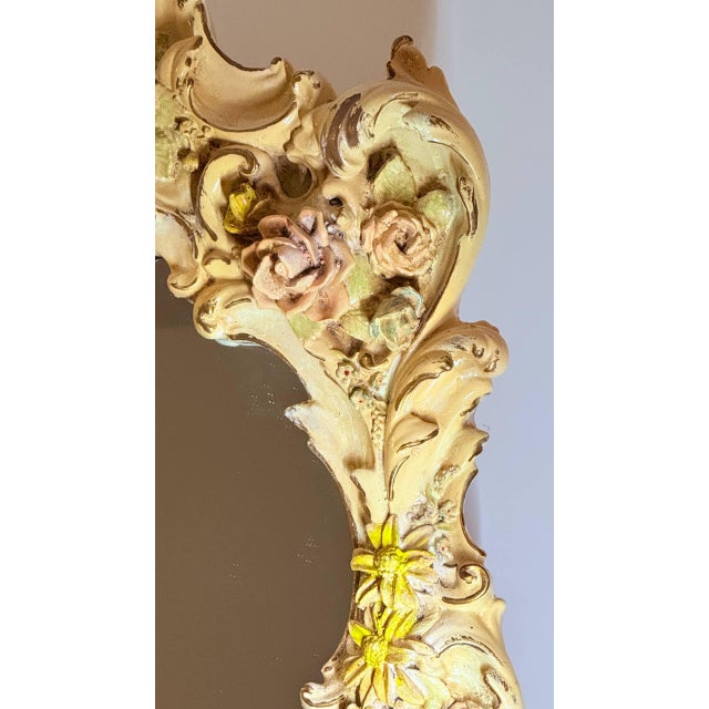 Vintage Finesse Originals Ornate Rococo Floral Wall Mirror For Sale - Image 10 of 18