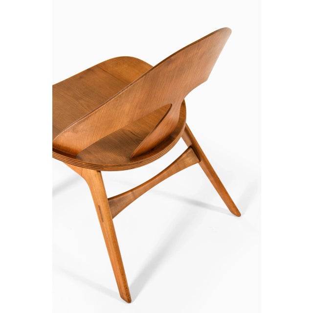 Easy Chair attributed to Cabinetmaker Erhard Rasmussen from Børge Mogensen, 1940s For Sale - Image 6 of 10