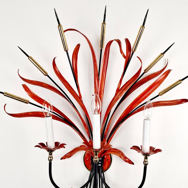 Large Wall Lamps in the style of Hans Kögl for Maison Baguès, 1960s, Set of 2 For Sale - Image 15 of 18