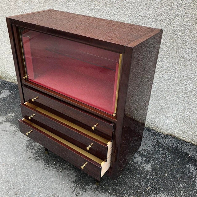 1960s Mahogany Display Cabinet, 1960s For Sale - Image 5 of 17