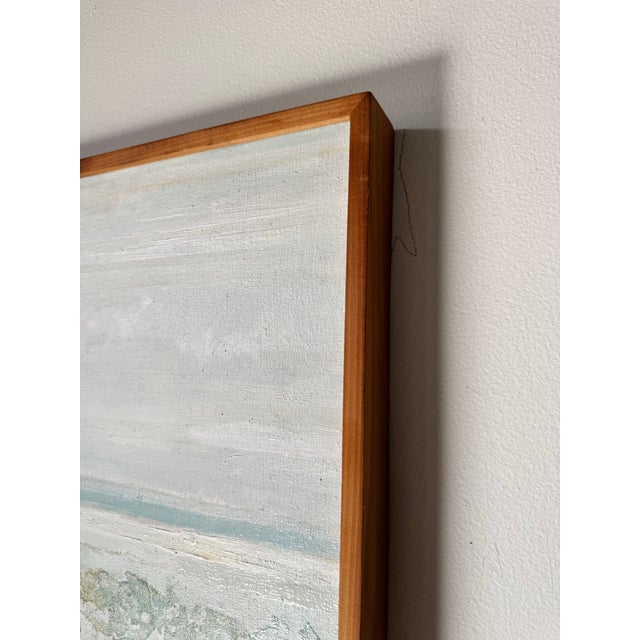 1980's Vintage Abstract Expressionist Style Landscape Oil Painting - Framed/ Sold For Sale - Image 11 of 12