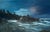 Bennett Bradbury "Moonrise Depoe Bay" Large Coastal Seascape Oil Painting For Sale In Palm Springs - Image 6 of 16