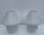 Mid-Century Modern Vintage Italian White Murano Mushroom Lamps - a Pair For Sale - Image 3 of 11