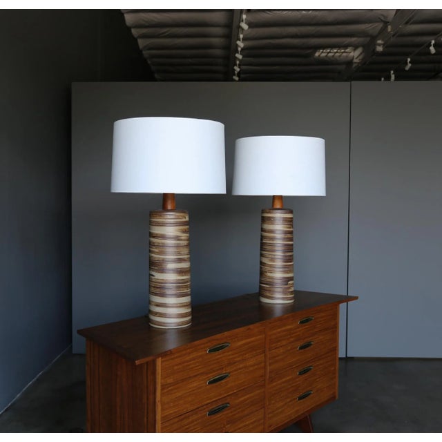 Jane & Gordon Martz Ceramic Table Lamps for Marshall Studios, Circa 1965 For Sale - Image 13 of 13