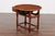 Brown Late 19th Century English Drop-Leaf Yew Wood Side Table with Single Drawer and Side Stretcher For Sale - Image 8 of 11