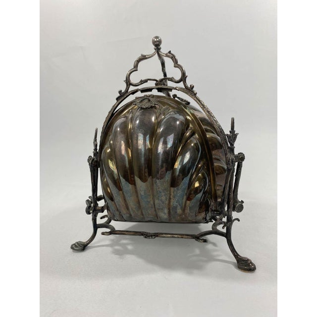 Silver Plate Sheffield Triple Bun Warmer For Sale In Denver - Image 6 of 11