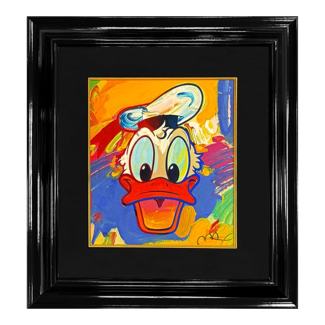 Peter Max, Disney: Donald Duck Hand Signed Serigraph, Custom Framed, Edition 448/500, 1994 For Sale