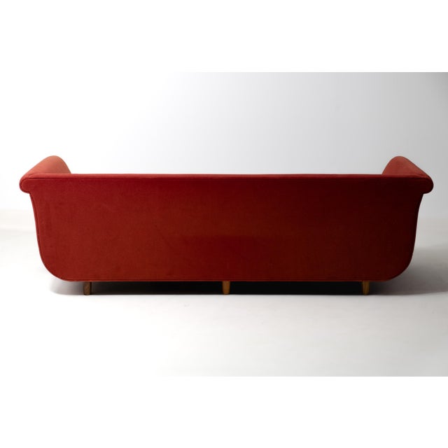 Primafila Sofa in Red Velvet by Molteni, 1990s For Sale - Image 9 of 11