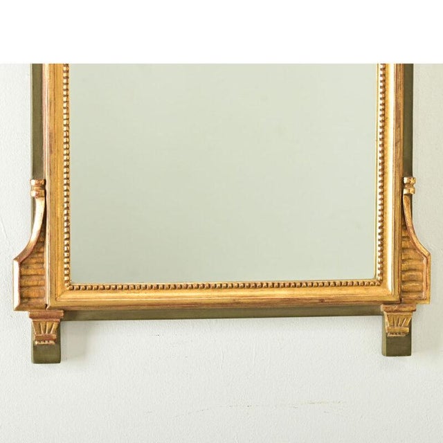 Late 19th Century French 19th Century Louis XVI Gilt & Painted Mirror For Sale - Image 5 of 8