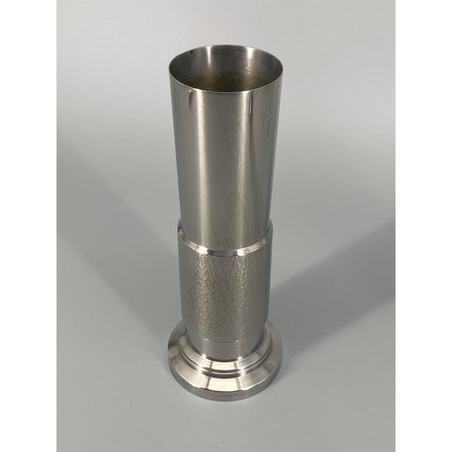 1970s Brutalist Vases from BMF - Bayerische Metallwarenfabrik, Germany, 1970s, Set of 2 For Sale - Image 5 of 10