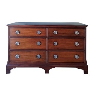 Mahogany Double Dresser by Ethan Allen in the Newport Collection For Sale