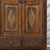 Antique Anglo-Indian carved teakwood armoire, traditionally known as an almirah, once used throughout India for storing...