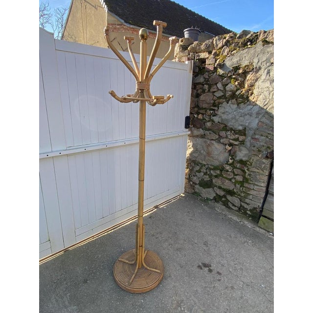 Vintage Rattan Parrot Coat Rack, 1970s For Sale - Image 9 of 18