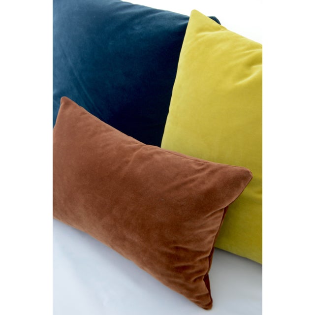 FirmaMenta Italian Burnt Orange Velvet Lumbar Pillow Chairish