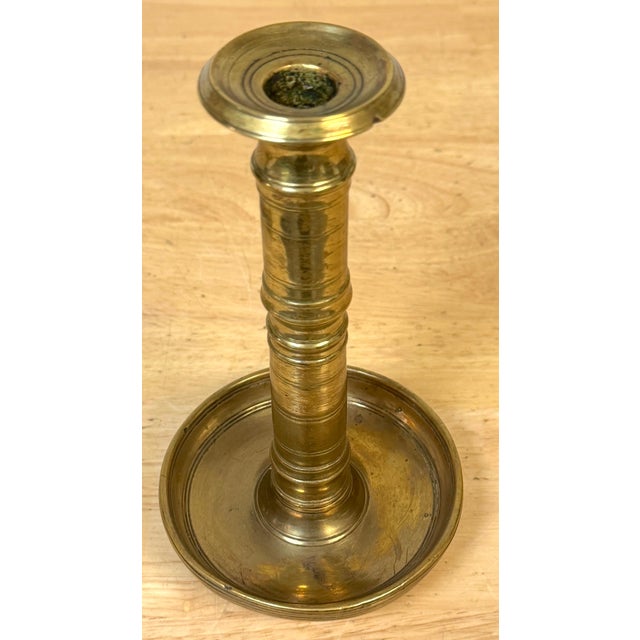 Pair of Russian Empire Brass Candlesticks with Drip Basins, circa 1790–1835 For Sale - Image 12 of 13