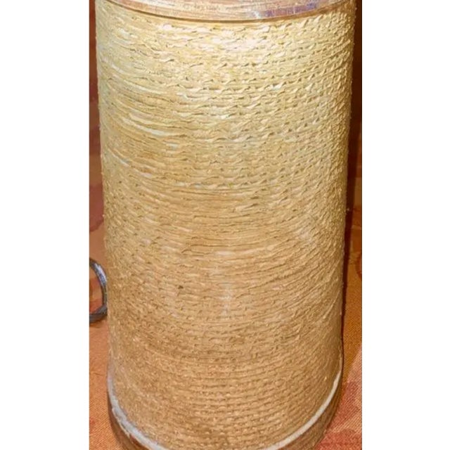 Mid 20th Century Mid Century Modern Gregory Van Pelt Cardboard and Wood Lamps, a Pair For Sale - Image 11 of 18