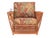 Wood 1990s Presidents Art Deco Stick Reed Rattan Nantucket Lounge Armchair For Sale - Image 7 of 7