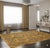 Stylish Iris Yellow Hand Knotted Wool Rug, Country of Origin: China. This striking piece immediately captures attention...