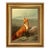 Red Fox Framed Oil Painting Print on Canvas in Antiqued Gold Frame For Sale