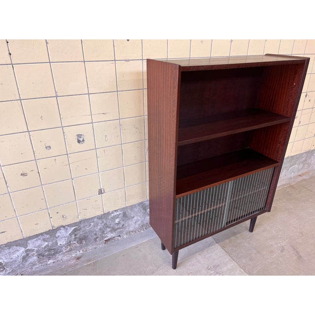 1960s Danish Bookcase with Glass Display, 1960s For Sale - Image 5 of 9