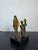 Modern Abstract Geometric Bronze Sculpture on Black Granite Base, Brazil 1980s For Sale - Image 9 of 12