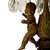 Bronze Loevsky & Loevsky Crystal Cherub Table Lamp in Gilt Bronze, 19.5", Hollywood Regency For Sale - Image 8 of 18