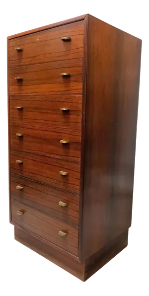 Vintage High Drawer Dresser by Torbjørn Afdal for Brugsbo Möbler