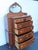 Wood Early 1900s Jacobean Carved Inlay Tall Chest of Drawers With Mirror 6610 For Sale - Image 7 of 12