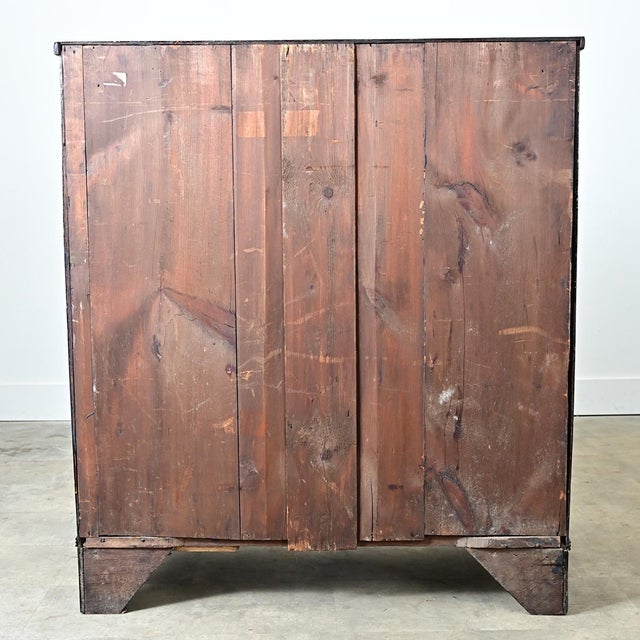 Early 20th Century English Painted Chest with Fish Decoupage For Sale - Image 10 of 12