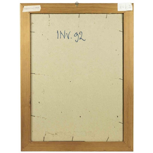 Signal 24 is a contemporary artwork realized by Leo Guida in 1970s Mixed colored watercolor on paper. Hand signed, titled...