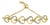 10K Yellow Gold over .925 Sterling Silver Diamond Accented Open Hearts 6”-9” Adjustable Chain Bolo Bracelet (H-I Color, I2-I3 Clarity) For Sale