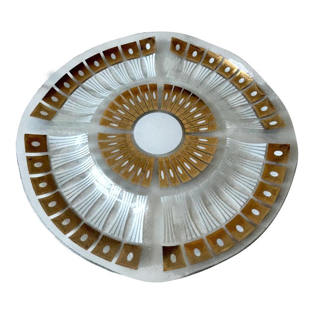 Mid Century Fred Press Divided Serving Party Platter For Sale