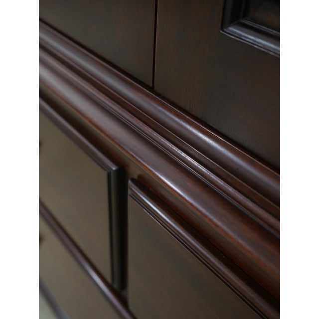 Henkel Harris Model #165 Mahogany Dome Top Armoire Cabinet For Sale - Image 16 of 18