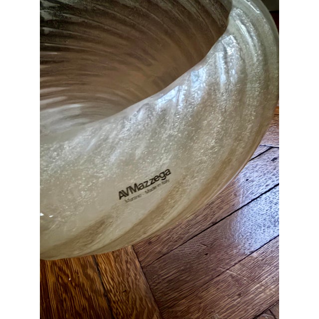 Murano Large Gold Murano Glass Bowl For Sale - Image 4 of 4