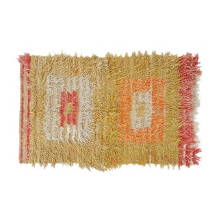 Vintage Mohair Filikli Tulu Rothko Rug, 1960s For Sale