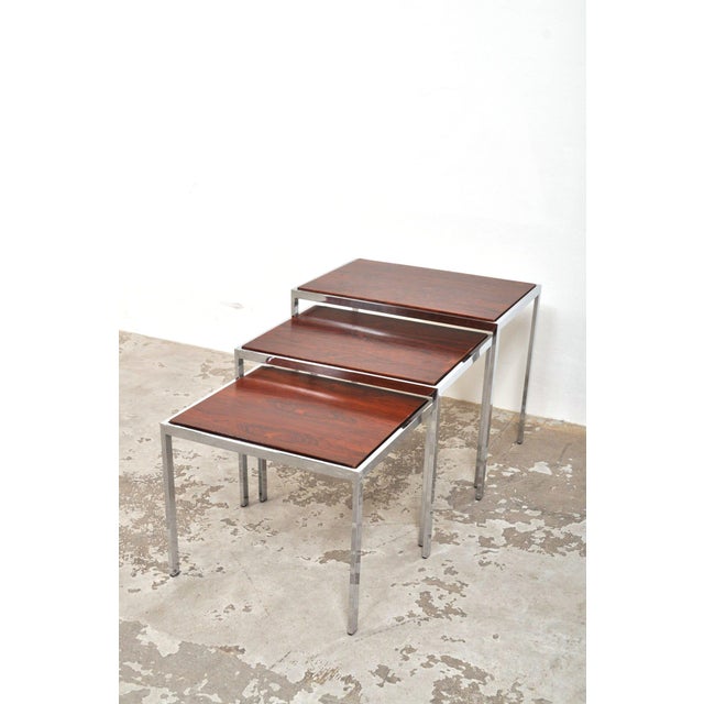 Vintage Nesting Tables by Cees Braakman for Pastoe, 1960s, Set of 3 For Sale - Image 9 of 12
