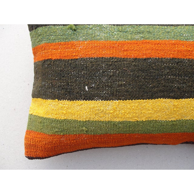 Art Deco Kilim Rug Pillow Cover For Sale - Image 3 of 11