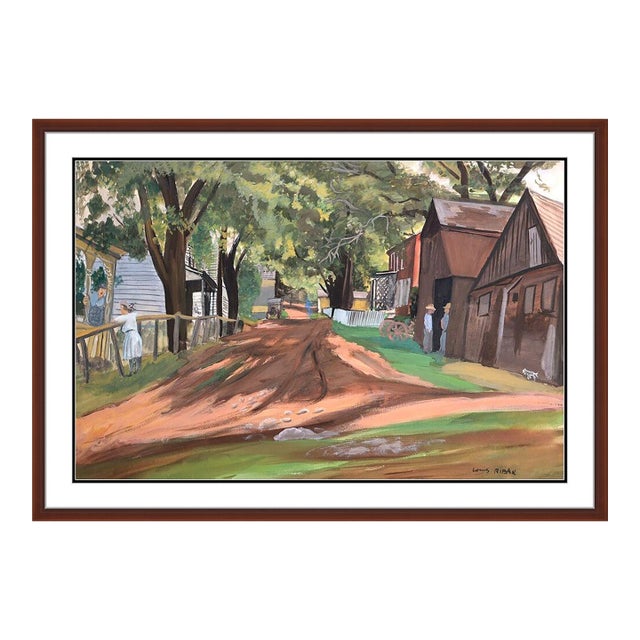 Mid 20th Century Sunday in the Country, Louis Ribak For Sale