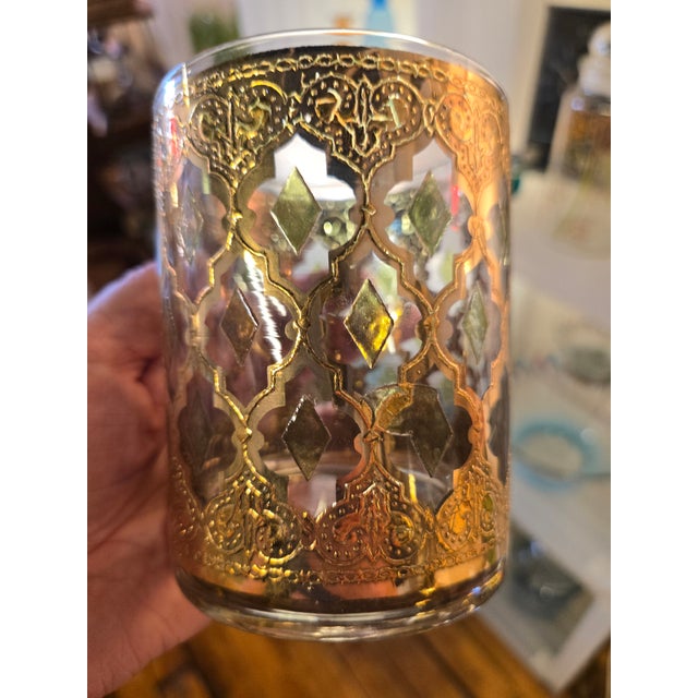 Mid-Century Modern 1960s Mid-Century Modern Culver Highball Double Old Fashioned Valencia Cocktail Glasses - Set of 8 For Sale - Image 3 of 6