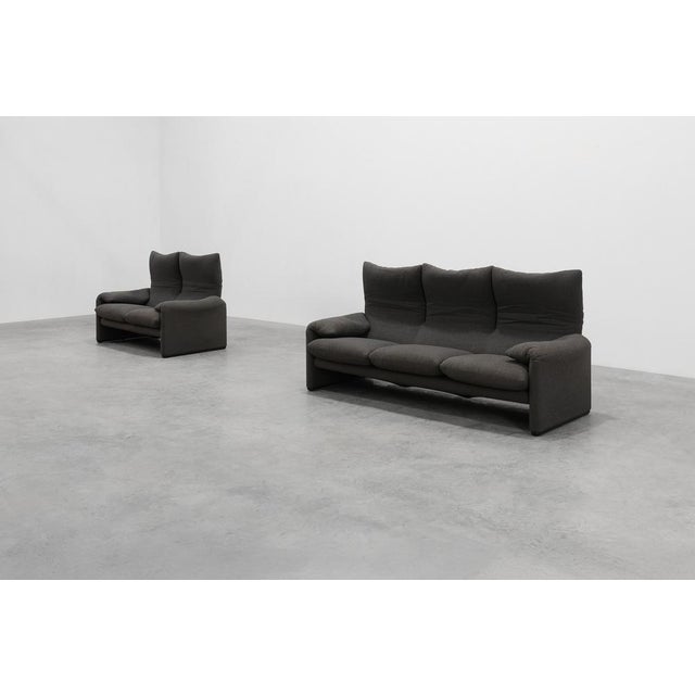 Three-Seat Sofa by Vico Magistretti for Cassina, Italy, 1990s For Sale - Image 9 of 18