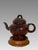 Mid 20th Century Chinese Grape and Vine Yixing Zisha Unglazed Teapot With Lion Face Legs, Artist Signed and Chopped For Sale - Image 10 of 13