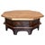 Early 20th Century Spanish Fir and Walnut Octogonal Table Special Design Restored Wax Polished For Sale - Image 15 of 18