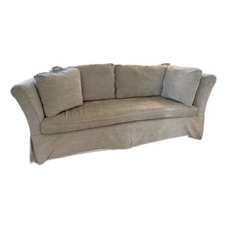 Champagne Flare Arm Sofa For Sale